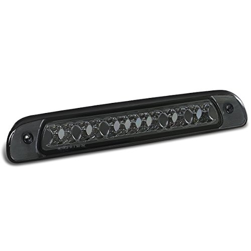 Dual Row Led Rear High Mount Smoked Housing 3Rd Third Tail Brake Light Reverse Lamp Compatible With Toyota Tundra 00-06 #TOP2