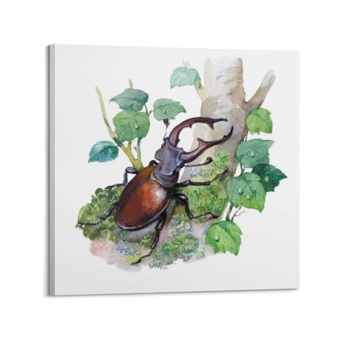 Toile scarabée de cerf 50x50 cm CMHONLY cadre inclus