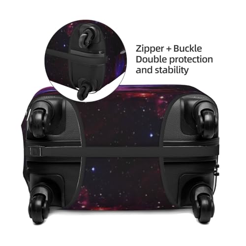 Stars Galaxy Travel Luggage Cover Fits 18-32 Inch Luggage, Elastic Suitcase Cover Protector with Concealed Zipper for Wheeled Suitcase Tsa Approved4