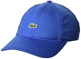 Lacoste Unisex Organic Cotton Twill Cap, One Size, Kingdom Blue