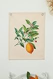 Ralxion Retro Lemon Tapestry, 12×16 Small Tapestry for Bedroom Wall Hanging Decoration, Boho Hippie