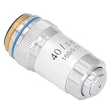 Obiektyw 40X do Mikroskopu Złożonego, Mikroskop Achromatyczny 40X z Powiększeniem, Soczewka Mosiężna Chromowana 20,2 mm dla Przyrządów Laboratoryjnych, Narzędzia