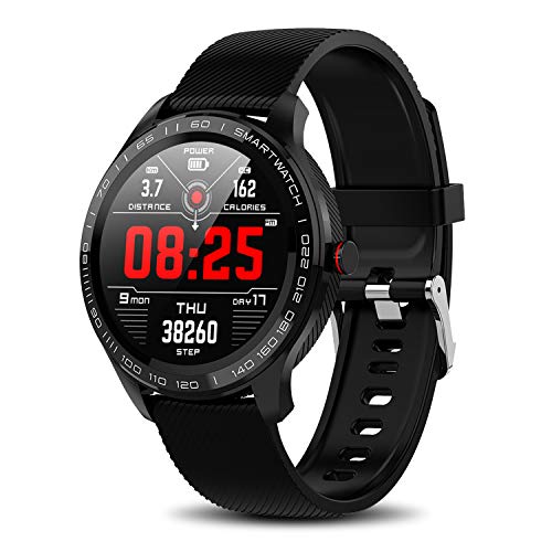 Yocuby Sport Smartwatch for Android iOS Phone, IP68 Waterproof Fitness Tracker Watch with HR Monitor, Step Counter, Calorie Counter Bluetooth Activity Tracker Smart Watch for Men