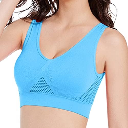 Breathable Bras for Women No Steel Ring Plus Size Soft Cool Liftup Air Bra No Underwire High Support Underwear