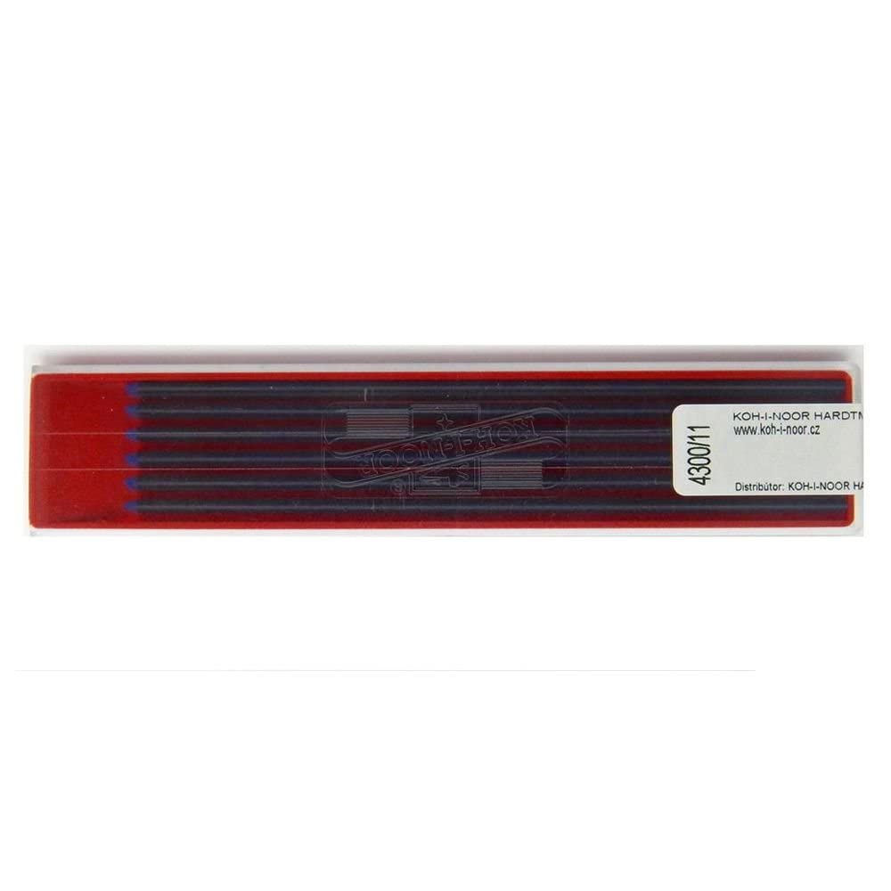 KOH-I-NOOR Coloured Leads for 2mm Diameter 120mm Mechanical Pencil - Blue, 12 Count (Pack of 1)