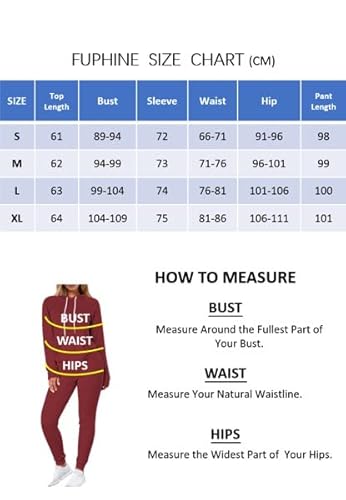 Fuphine Women's Tie Dye Jogger Outfit Sweatsuit 2 Piece Sweatshirt Long Sleeve Hooded And Pants Lounge Sets Tracksuit Wine Red-L #TOP6