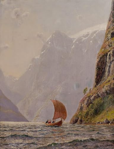Affiche toile 60x90cm de Hans Dahl pour raviver un mur blanc triste