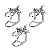 3Pcs Dental Articulator Adjustable Low Arch Denture Chrome Teeth Models Articulator Dental Lab Acces