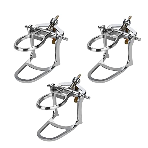 3Pcs Dental Articulator Adjustable Low Arch Denture Chrome Teeth Models Articulator Dental Lab Accessories #TOP7