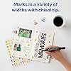 Avery Marks-A-Lot Regular Desk-Style Size Chisel Tip, 12 Black Permanent Markers are perfect for signs and posters (07888) #2