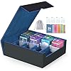 4-Row3200+ Trading Card Storage Box, Card Organizer Holder With 24 Dividers, Case Fit for Mtg Tcg Magic Commander Deck Playing Cards, Deck Box for Sport Card
