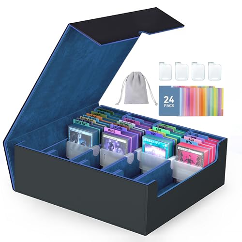 ENTUMO 4-Row【3200+】 Trading Card Storage Box, Card Organizer Holder With