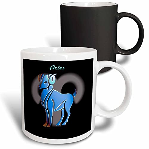 3dRose Aries Zodiac Sign Zodiac Signs Horoscope 11oz Magic Transforming Mug