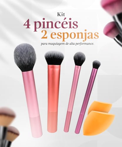 Kit Pincéis de Maquiagem Real Techniques