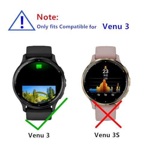 MIHENCE Protector de pantalla compatible con Garmin Venu 3 láminas, TPU de alta calidad Ultra HD, protector de pantalla compatible con reloj inteligente Venu 3 [3 unidades] - imagen 2