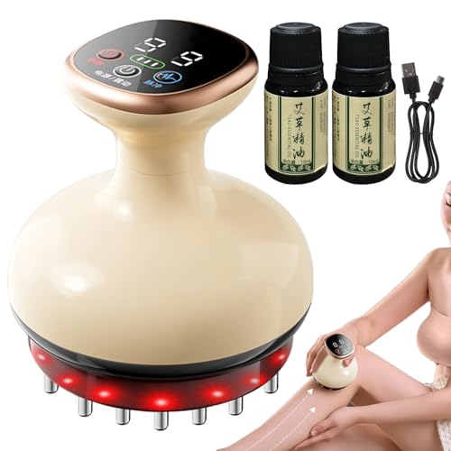 Huayeex Masajeador Anticelulítico,Masajeador Eléctrico - Inteligente con Calor Ajustable 9 Niveles para Abdomen Glúteos Muslos Cuello Cuerpo Completo Adultos Mayores Atletas