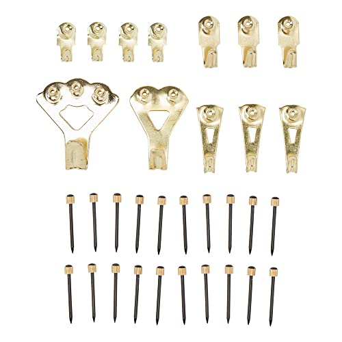 Image of National Hardware N260-404 Professional Picture Hanging Kit, Brass