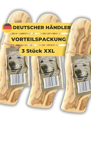 Zoys Kaffeeholz für Hunde - 3er VORTEILSPACKUNG -XXL ab 30kg Gewicht - Natürlicher Kauknochen für Zahnreinigung & Zahngesundheit & nachhaltige Beschäftigung - Hundezubehör langlebig & risikoarm