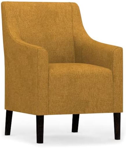 comfortly Chair Slipcover Replacement Hand Made Compatible with SAKARIAS Armchair Medium Skirt - Covers ONLY (Crown - Curcuma)