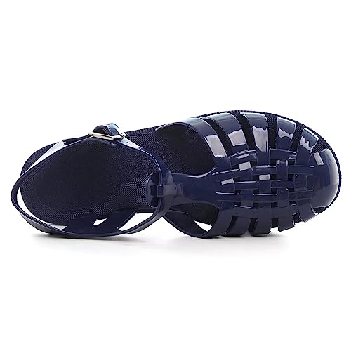 Image of Hee grand Crystal Jelly Heel Sandals for Women Summer Beach Jelly Shoes