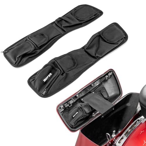 Organizador para tapa de alforja moto compatible Harley Touring 2014-2024 miniatura 1