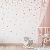QUCHENG Boho Wall Decal Star Stickers Kids Toddler Bedroom Removable Stickers Decor Nursery Livingroom Vinyl Waterproof Wall Decoration 6 Sheets
