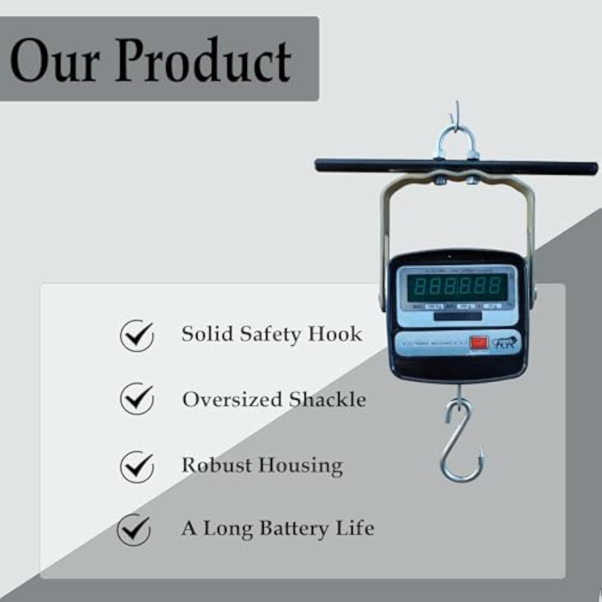 Big Round Hanging Scale, Portable Electronic Weighing Crane Scale