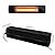 SIRUITON Wall-Mounted Patio Heater Cover, Heavy Duty Dustproof Infrared Heater Cover for Indoor Outdoor Garage Backyard Hanging Patio Heaters (36.5''L *9.5''H *6.5 '' W Electric Heater Cover, 420D)