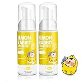 Kids foam Toothpaste, Fluoride Free Natural formula with Strawberry Flavor, FDA Approved Suitable for Toddler’s Oral Cleaning and Cavity Prevention, 60ml,Pack of 2