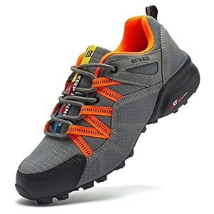 HOBIBEAR Men’s Trail Running Shoes Waterproof Breathable Road Running Shoes Men Non-Slip Sport Shoes Outdoor