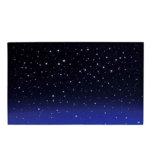 Cielo Luminoso a LED con Funzione Touch, Fibra Ottica, Alimentato a Batterie, Accessorio per Presepe 40x60x2,5 cm - Made in Italy (Cielo luminos)