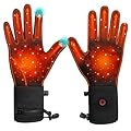 Heated Gloves Liners for Men Women Rechargeable Electric Gloves with Touchscreen Compatibility for Indoor Activities Running Hiking Cycling