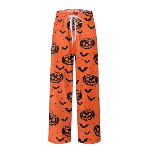DuDubaby Halloween Pajamas Pajama Pants Men's Sleepwear Lounge Pajama Bottoms Drawstring Sleep Night Pants4