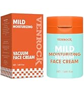 Venrock Mild Moisturizing Vacuum Face Cream, Hydrating & Nourishing Skincare with Macadamia Oil+P...
