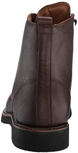 Marc Joseph New York Men's Leather Made in Brazil Luxury Laceup Lug Boot Ankle, Brown Mini Grainy, 7 | Image 2