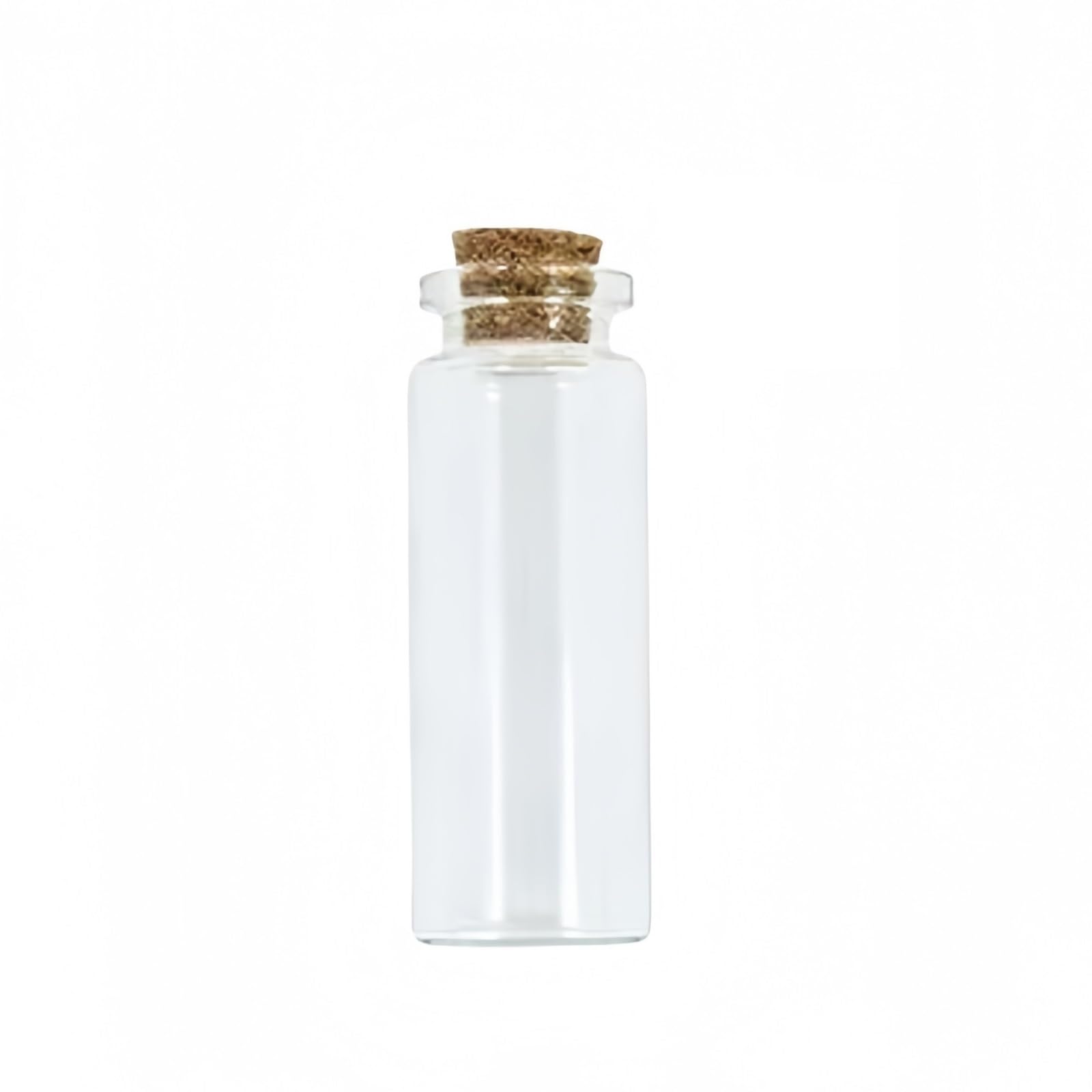 Loacea DIY Glass Jar Mini Transparent Glass Jars DIY Containers, Diameter 2.1cm Message Vials Ornaments Cork Stoppers 5pcs(10ml*5.6cm)
