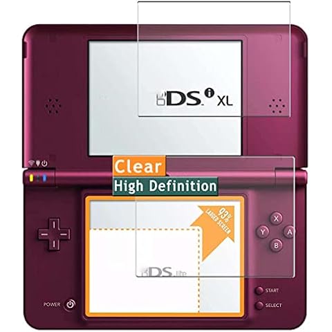 Vaxson 4-Pack Screen Protector, compatible with Nintendo DSI XL TPU Film Protectors Sticker [ Not Tempered Glass ] Cover
