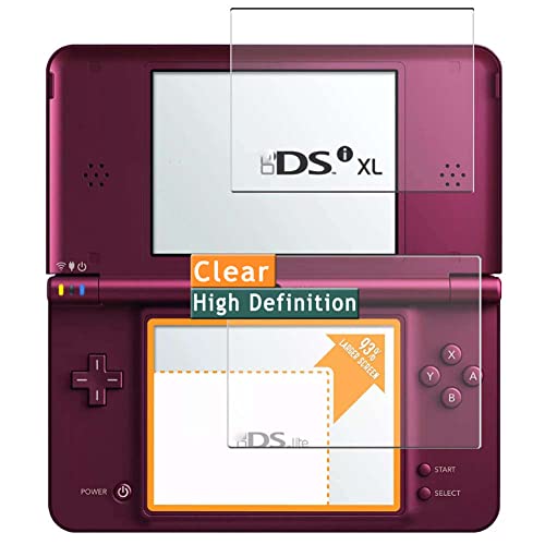 Image of 4-Pack Screen Protector, compatible with Nintendo DSI XL TPU Film Protectors Sticker [ Not Tempered Glass ]