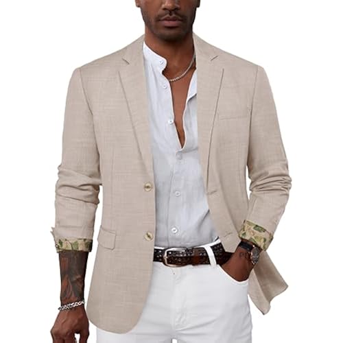 GRACE KARIN Mens Blazer Sport Coats Casual Lightweight 2 Button Sports Coat and Blazers Suit Jacket