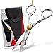 Suvorna 5" Men's Beard & Mustache Trimming, Cutting and Styling Scissors with Tension Adjustment. Only Razor Edge Barber Scissors Designed for Next Level of Beard Grooming -