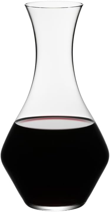 Riedel Cabernet Crystal Wine Decanter 1440/13 - Elegant 37oz Glass for Red & White Wines, Aeration & Sediment Removal