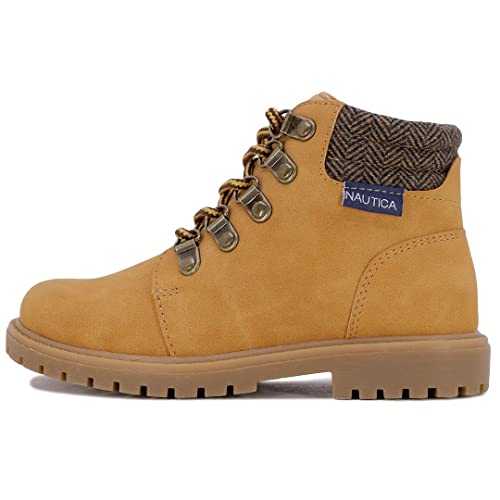 Nautica Kids Boys Work Chukka Boot Youth Casual Bootie Hiking Boots Ankle High Outdoor Trekking Shoes For Little Kids And Big Kids-Tigris-Tan-3 #TOP1