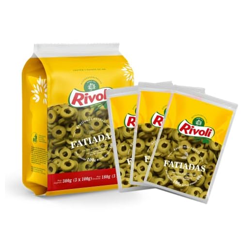 Pack Azeitona Verde em Conserva Fatiada Rivoli Sachê 180g 3 Unidades