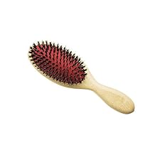 Luxury Boar Bristle Hair Styling Brush - Detangle, Smooth, Shine for Healthy Hair - Perfect for Extensions, Updos, Blowdrying, Frizz-Free Styling - Real Wood & Boar Bristles for Glossy Results