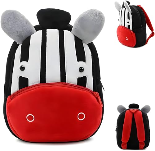 Image of Delicado Cute Small Toddler Kids Preschool Backpack Plush Cartoon Mini Children Bag for Baby Boy /Girl Age 2-5 Years