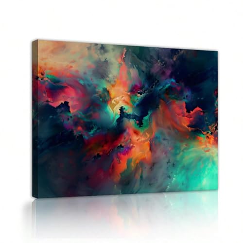 Impression sur toile abstraite paysage de nature affiche colorée 50x70