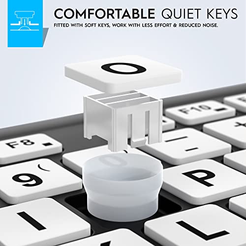 Nuklz N Magnus 325 | Wireless Large Print Full Size Computer Keyboard thumb #4