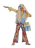 chiber Disfraces Disfraz de Hippie Floreal para Niña (10-12 años)
