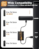 USB Power Cable Adapter for Fire TV Stick, Powers Streaming TV Sticks Directly from TV's USB Port, 5V/2.1A for FireStick 4K/4K Max, Eliminates AC Adapter Dependency and Declutters Wires - Image 6