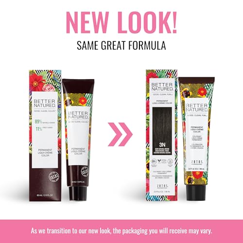 Better Natured Permanent 3N Dark Natural Brown Hair Color Dye - Naturally-derived, Vegan & 100% Gray Coverage that Lasts up to 8 Weeks - Image 3